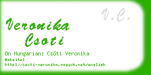 veronika csoti business card